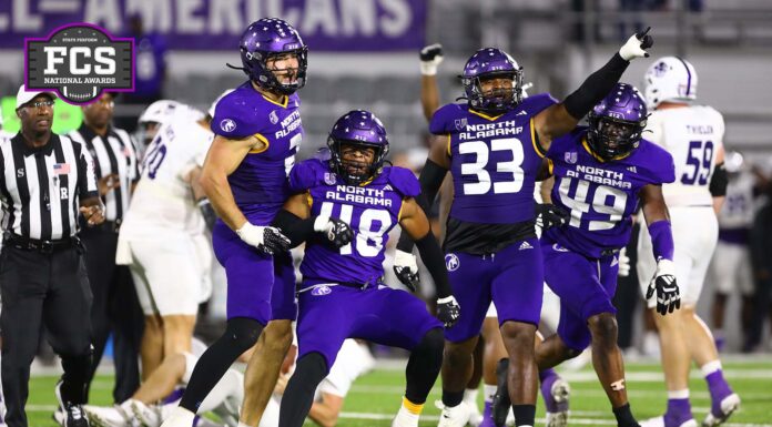 UNA named Stats Perform FCS National Team of the Week