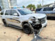 Standoff leads to suspect ramming police vehicles