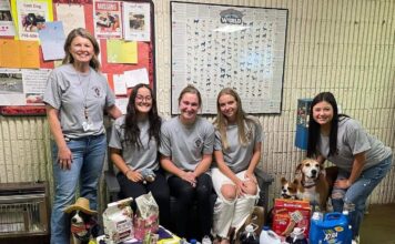 West Point High Beta Club supports Cullman County Animal Shelter