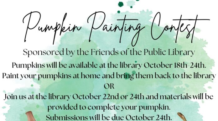 Pumpkin Painting Contest this week