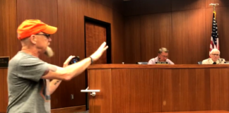 Man who confronted Cullman City Council in 2021 sentenced for threatening lives of Arizona election officials Brian Ogstad, recording with his phone, confronts the Cullman City Council over the City’s COVID-19 response in August 2021. (Cullman Tribune file photo)