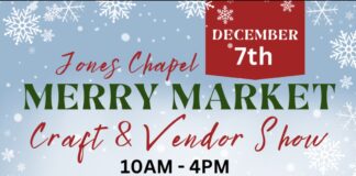 Jones Chapel Merry Market returns for 5th year of holiday shopping – Dec. 7