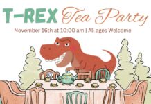 Welcome to Dinovember! Join the T-Rex Tea Party Nov. 16