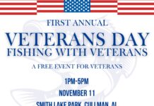 Veterans with Christ hosting inaugural Fishing with Veterans event Nov. 11