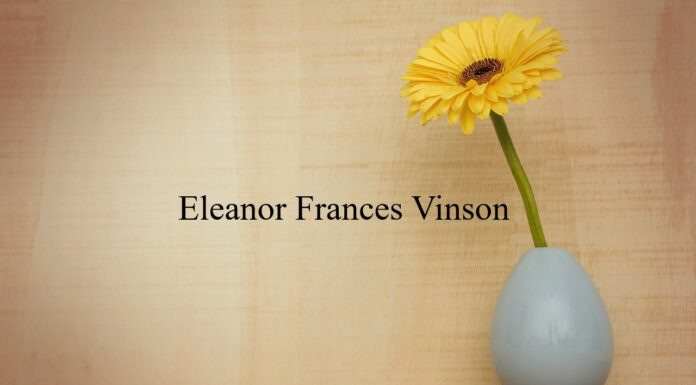 Obituary: Eleanor Frances Vinson