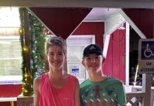 Run, Run Rudolph! Race winners were Mason Gobble and Henry Crocker (Lauren Estes)