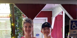 Run, Run Rudolph! Race winners were Mason Gobble and Henry Crocker (Lauren Estes)