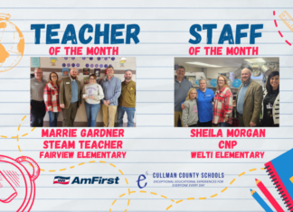 Gardner, Morgan named November CCBOE/AmFirst Teacher, Staff Member of the Month
