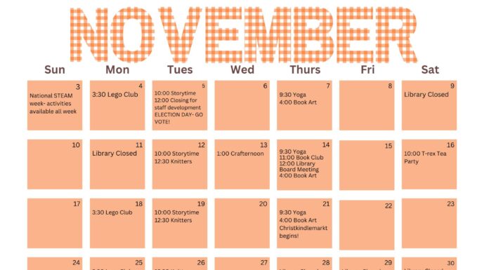 November events at the library