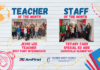 Lee, Farr named December CCBOE/AmFirst Teacher, Staff Member of the Month