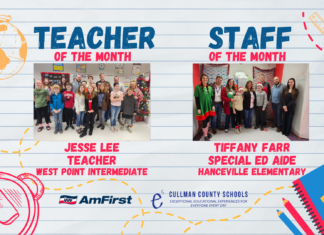 Lee, Farr named December CCBOE/AmFirst Teacher, Staff Member of the Month