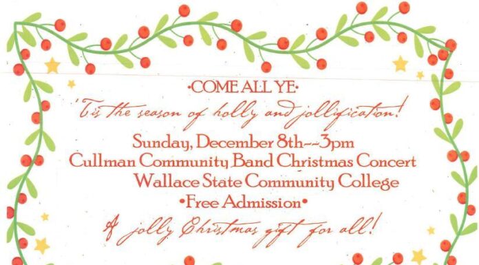 Cullman Community Band Christmas Concert set for Dec. 8