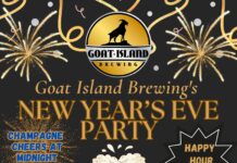 Ring in the New Year at Goat Island Brewing