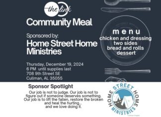 Free community meal tonight, Dec. 19