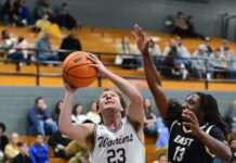 PREP BASKETBALL: West Point rallies to top East Lawrence 65-57; Holly Pond falls to Corner 76-60