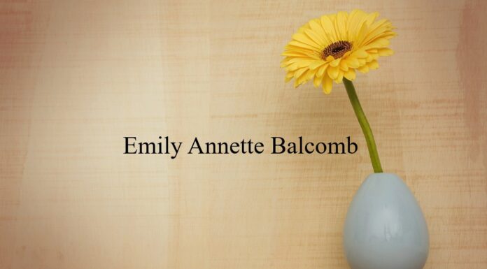 Obituary: Emily Annette Balcomb