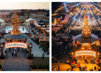 Christkindlmarkt doubles in size, now open daily through Dec. 23 Drone shots show the Cullman Christkindlmarkt in 2023 and 2024. (Cullman Parks, Recreation & Sports Tourism)