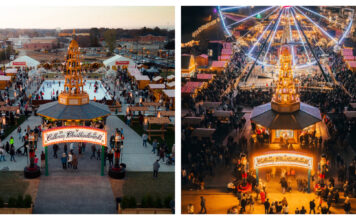 Christkindlmarkt doubles in size, now open daily through Dec. 23 Drone shots show the Cullman Christkindlmarkt in 2023 and 2024. (Cullman Parks, Recreation & Sports Tourism)