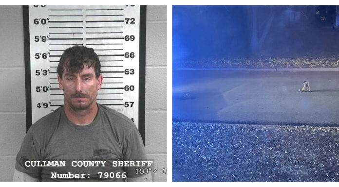 Cullman man arrested following foot pursuit Shane Allen Freeman and the boots left at the scene (Cullman County Sheriff's Office/contributed)