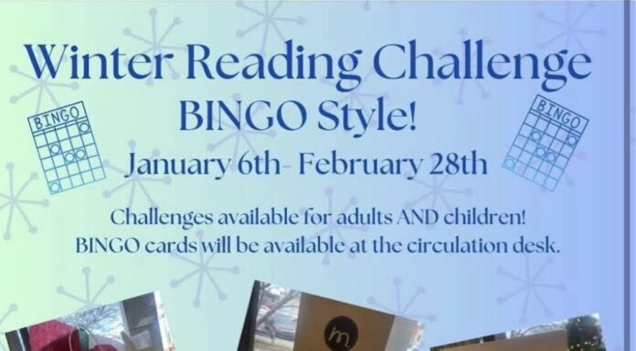 Library hosting Winter Reading Challenge