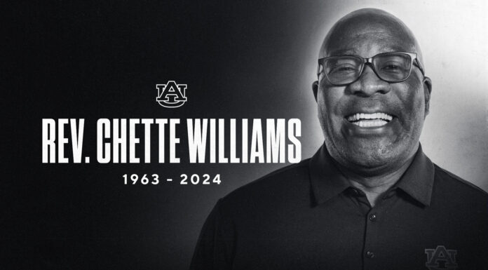 Auburn football team chaplain Rev. Chette Williams passes away