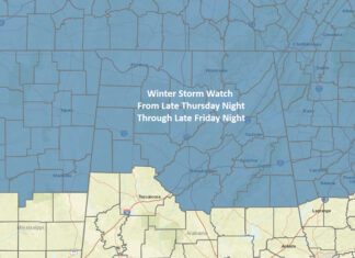 Winter storm for parts of Alabama