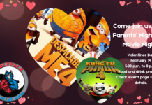 Wolfpack Martial Arts to host Parents’ Night Out Movie Night on Valentine’s Day