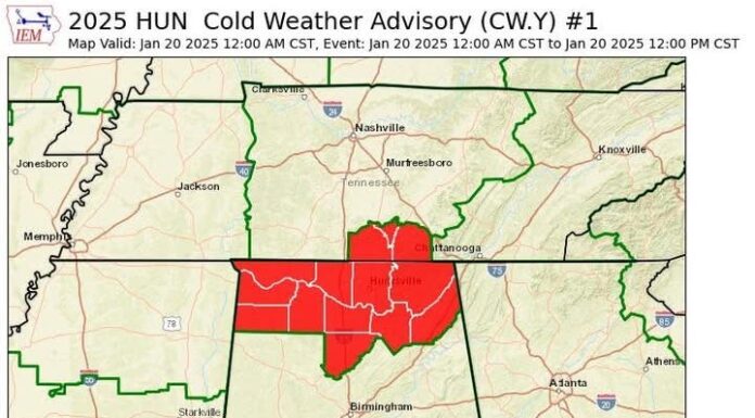 NWS: Cold weather advisory in effect