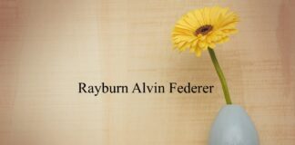 Obituary: Rayburn Alvin Federer
