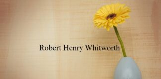 Obituary: Robert Henry Whitworth