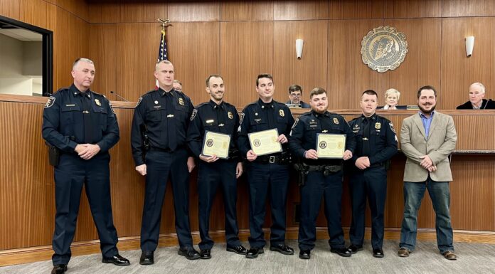 Cullman City Council celebrates police promotions, commits funds to library