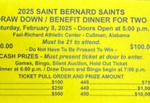 St. Bernard Athletic Boosters to host Annual Draw Down Dinner Feb. 8