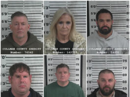 Grand jury calls for abolition of Hanceville PD; 6 arrested Top row, left to right, are Jason Shane Marlin, Donna Reid Kelso and Jason Scott Wilbanks; bottom row, left to right, are Eric Michael Kelso, William Andrew Shelnutt and Cody Alan Kelso. (Cullman County Sheriff’s Office)