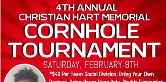 4th annual Christian Hart Memorial Cornhole Tournament Feb. 8