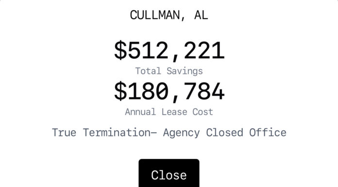DOGE shutters Cullman County Social Security office (DOGE.gov)
