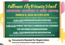 Cullman City Primary School kindergarten registration info for 2025-2026