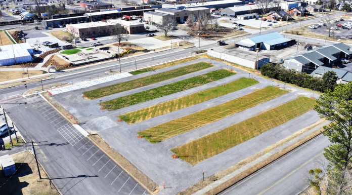 City of Cullman unveils 1st green parking lot for events