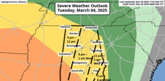 Very windy Tuesday with severe weather Tuesday evening into early Wednesday