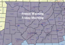 Cold tonight with storms late this weekend