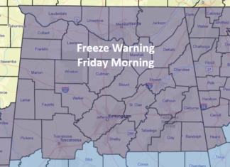 Cold tonight with storms late this weekend