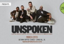 Unspoken to bring night of worship to Bethany Baptist Church – March 20