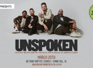 Unspoken to bring night of worship to Bethany Baptist Church – March 20