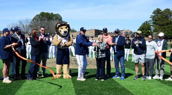 ‘It’s a great day to be a Lion’: Wallace State cuts ribbon on new turf baseball field