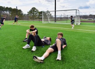 Game on! CHS cuts ribbon on new soccer complex, baseball and softball diamonds Cullman High School student athletes, along with administrators, coaches and local leaders, assembled Thursday afternoon, March 13, 2025, to officially cut the ribbon on the new Cullman High School soccer complex. (Cullman City Schools)