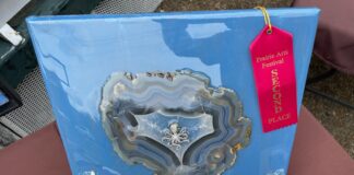 Tim and Dorothy Glover debuting agate rock candles at 41st Annual Bloomin’ Festival