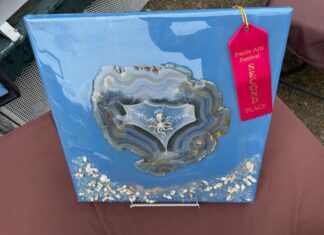 Tim and Dorothy Glover debuting agate rock candles at 41st Annual Bloomin’ Festival