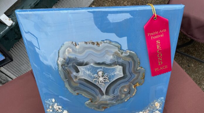 Tim and Dorothy Glover debuting agate rock candles at 41st Annual Bloomin’ Festival