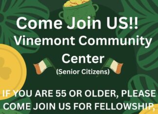 Vinemont’s monthly senior lunch March 17