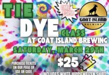 Goat Island hosting tie dye event March 29