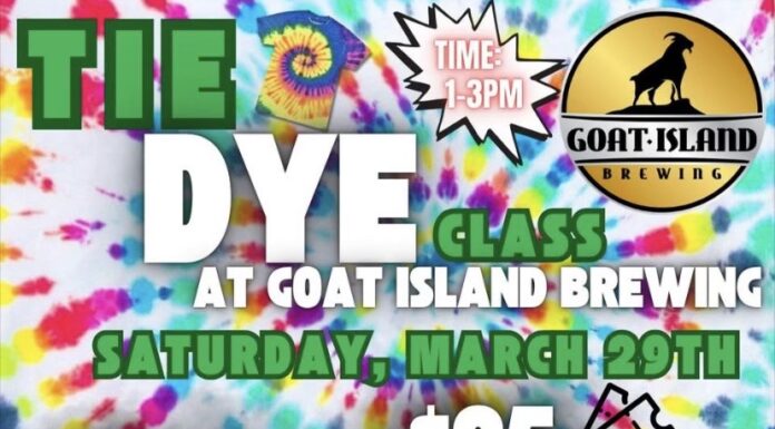 Goat Island hosting tie dye event March 29